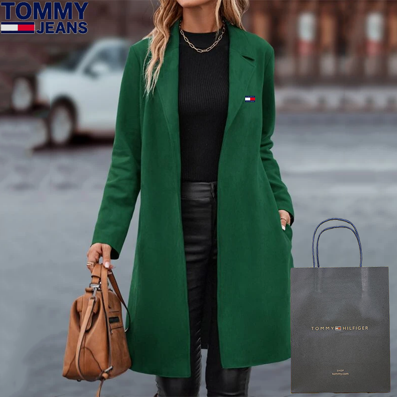 Casual cashmere long coat