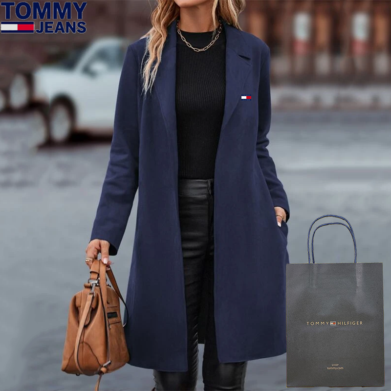 Casual cashmere long coat