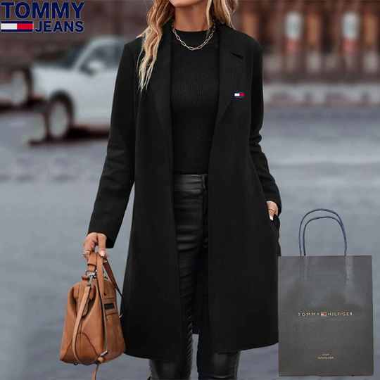 Casual cashmere long coat