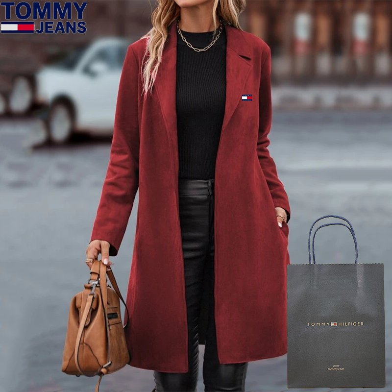 Casual cashmere long coat